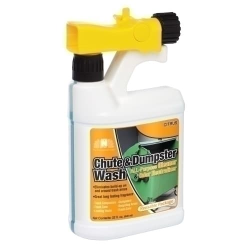 Super N® Citrus Scent Chute & Dumpster Wash 32 OZ Plastic Highly Concentrated Can be Mopped or Sprayed 6/Case