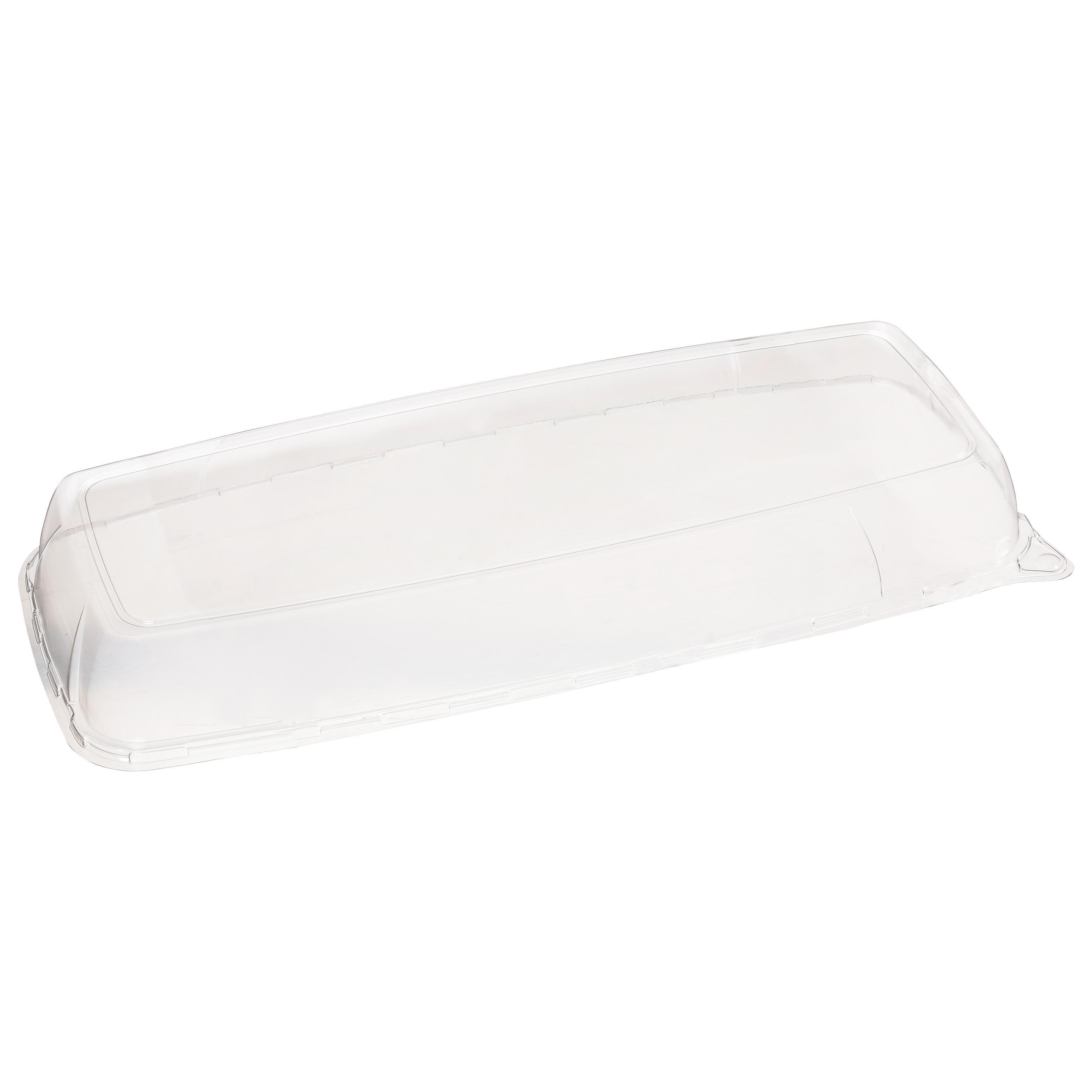 Mozaïk® Lid 9.43X22.43X2.48 IN PET Clear Rectangle For Platter 25/Case