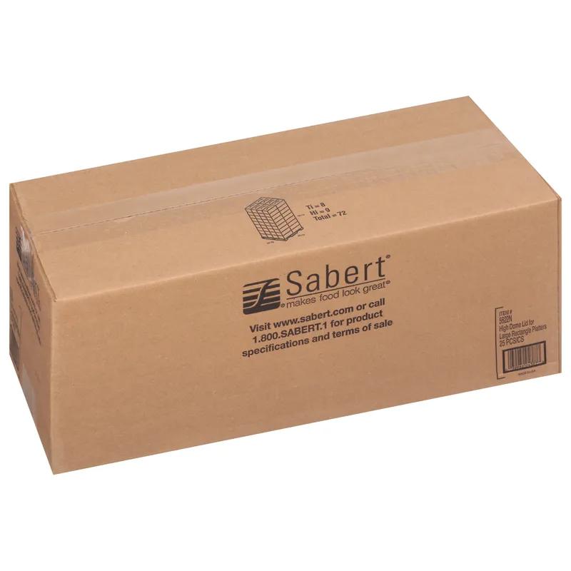 Mozaïk® Lid 9.43X22.43X2.48 IN PET Clear Rectangle For Platter 25/Case