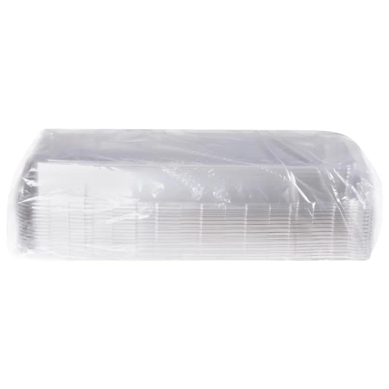Mozaïk® Lid 9.43X22.43X2.48 IN PET Clear Rectangle For Platter 25/Case
