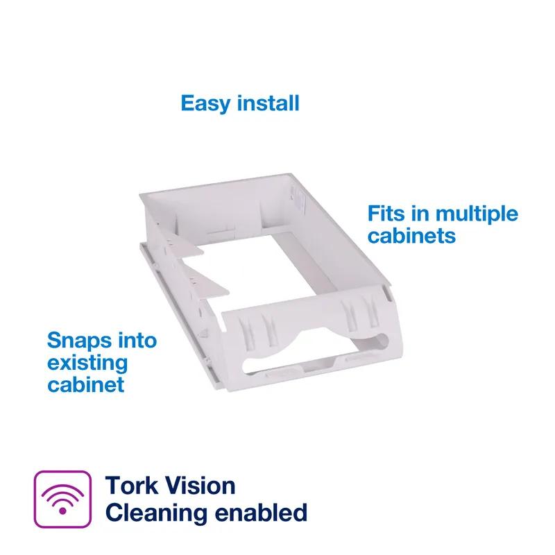 Tork Xpress Recessed Cabinet Towel Adapter Plastic White Folded Towel 1/Each