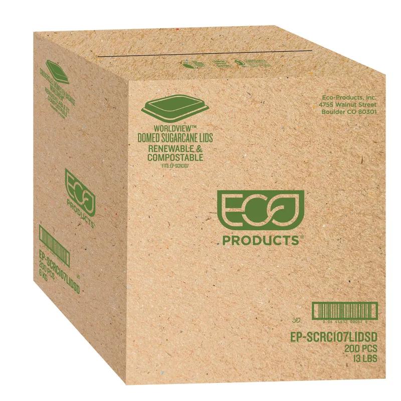 WorldView Lid Flat 10X7 IN RPET Clear Rectangle For 8 OZ Container 200/Case