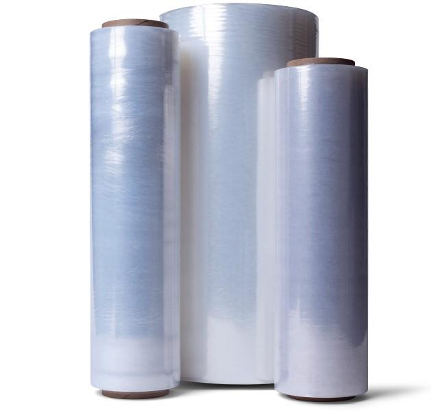 Stretch Film 18IN X7800FT Clear LDPE 1.5MIL 500# Single Wound 1/Pound