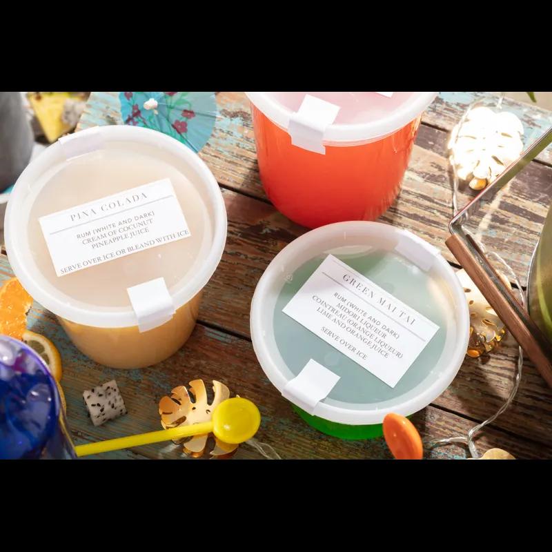 Lid Flat 4.7X0.4 IN 1 Compartment PE Clear Round For 8-32 OZ Deli Container Unhinged Recessed 480/Case