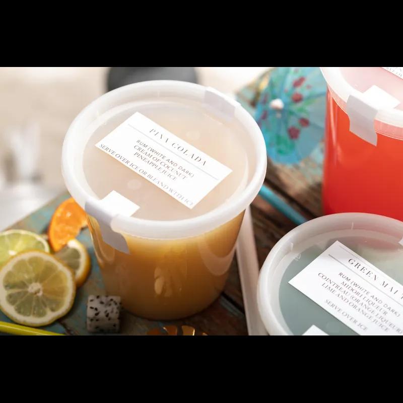 Lid Flat 4.7X0.4 IN 1 Compartment PE Clear Round For 8-32 OZ Deli Container Unhinged Recessed 480/Case