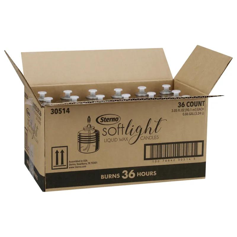 Liquid Candle 36-HR Wax Soft Light 36/Case