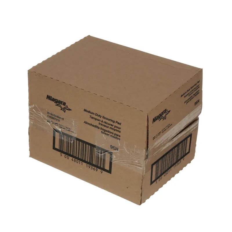 Niagara™ 96N Scouring Pad 6X9 IN Medium Duty Synthetic Fiber Green Rectangle 20/Case