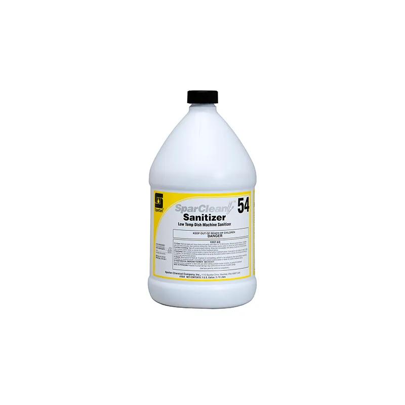 SparClean® Sanitizer 54 Unscented Dishmachine Sanitizer 1 GAL Alkaline Liquid 4/Case