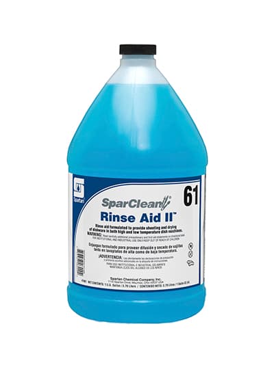 SparClean® Rinse Aid II 61 Mild Scent Rinse Aid 1 GAL Acidic 4 Count/Case