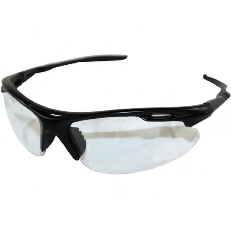 ProGuard™ Safety Glasses OS Plastic With Black Frame Clear Lens Scratch Resistant Vented Frame 144 Pairs/Case