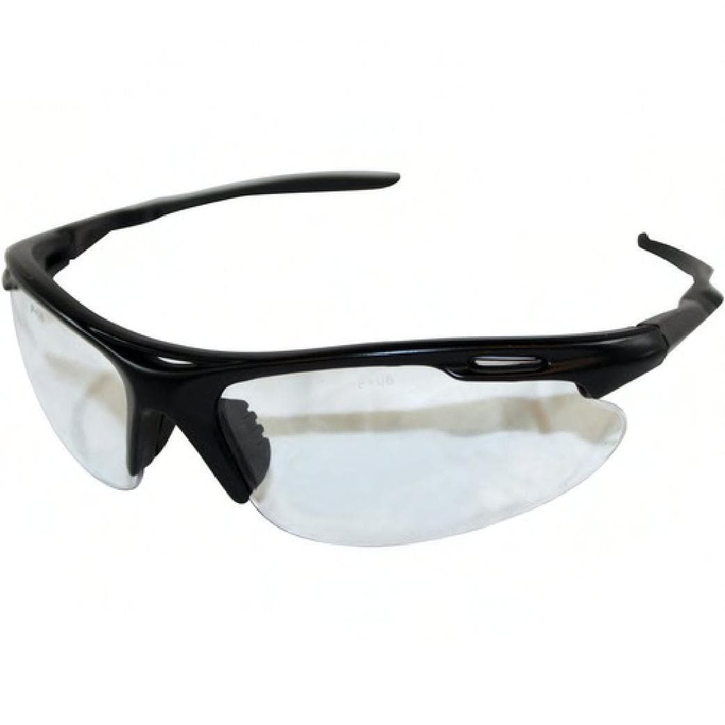 ProGuard™ Safety Glasses OS Plastic With Black Frame Clear Lens Scratch Resistant Vented Frame 144 Pairs/Case
