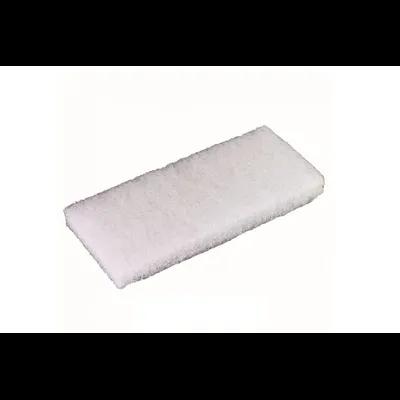 Utility Pad 4.5X10 IN Light Duty Synthetic Fiber White 20/Case