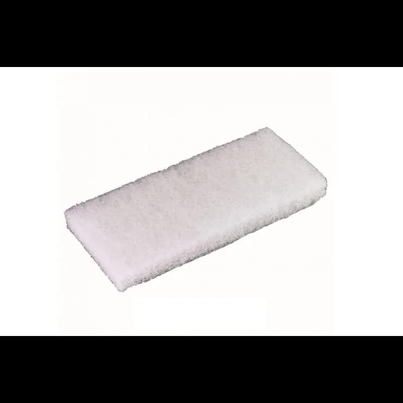 Utility Pad 4.5X10 IN Light Duty Synthetic Fiber White 20/Case