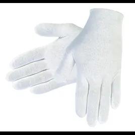 Inspector Gloves Large (LG) White Blended Polyester Cotton Lisle 12 Count/Pack 10 Packs/Case 1200 Count/Case