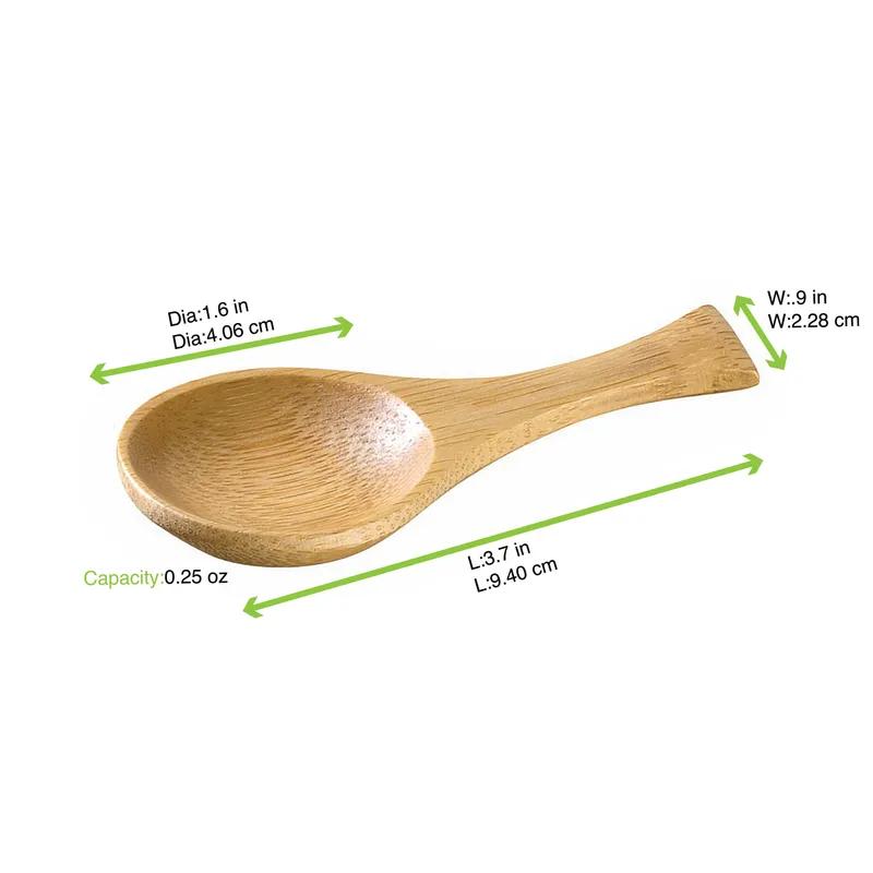 Spoon 0.25 OZ 3.7X1.8 IN Bamboo Natural 50 Count/Pack 10 Packs/Case 500 Count/Case