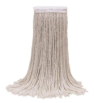 MaxiRayon™ Mop Head 12 OZ White 4PLY Cut End 1.25IN Narrow Headband 1/Each