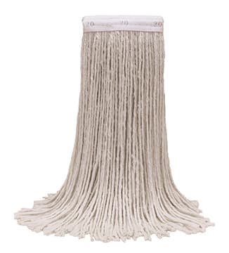 MaxiRayon™ Mop Head 15X6X1 IN 16 OZ White 4PLY Cut End 1.25IN Narrow Headband 1/Each