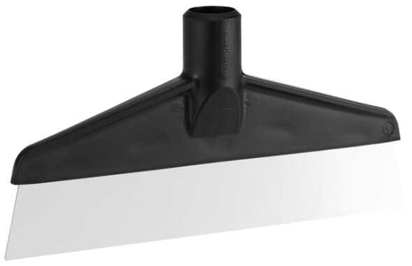 Vikan® Table Floor Scraper 1.2X9.6X4.9 IN Polypropylene (PP) Stainless Steel Black Threaded 1/Each