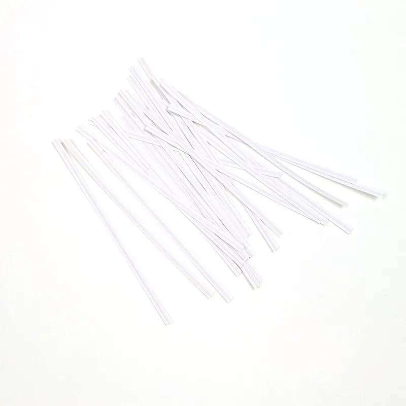 Twist Tie 8 IN Paper Steel White Covered Wire Tie 10000/Case