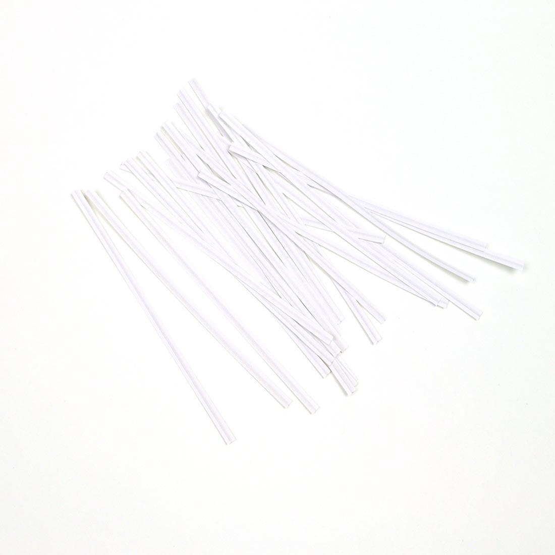 Twist Tie 8 IN Paper Steel White Covered Wire Tie 10000/Case