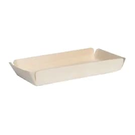 Canada Paper Lined Serving Tray 8.2X4.1X1.1 IN Wood Natural Rectangle 60 Count/Pack 6 Packs/Case 360 Count/Case