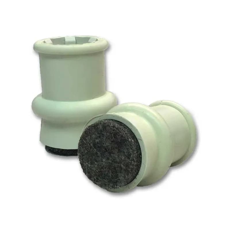Chair Floor Protector Tips Angled 1.13 IN Tube Dark 100/Pack