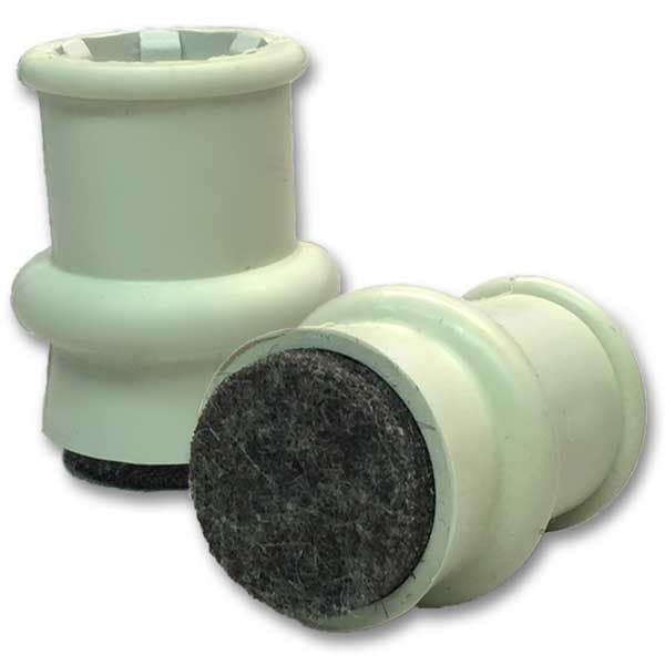 Chair Floor Protector Tips Angled 1.13 IN Tube Dark 100/Pack