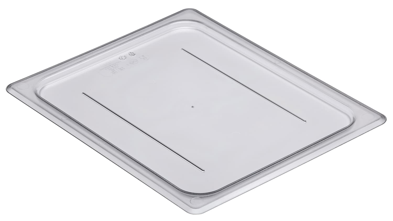 Camwear® Food Pail Lid 1/2 Size 12.75X10.44 IN Plastic With Flat Lid Long 6/Each