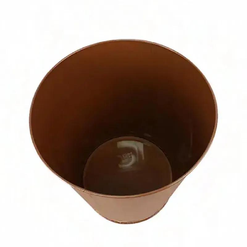 Impact® Trash Can 28 QT Brown Round Steel 6 Count/Case