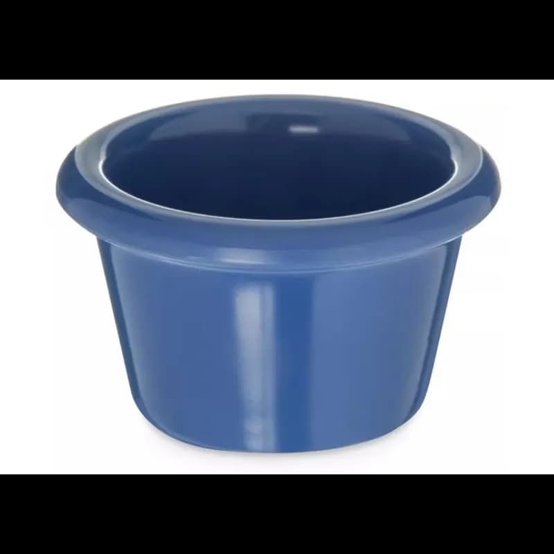 Carlisle Foodservice Products® Ramekin 1.5 OZ Melamine Ocean Blue Smooth 48/Case