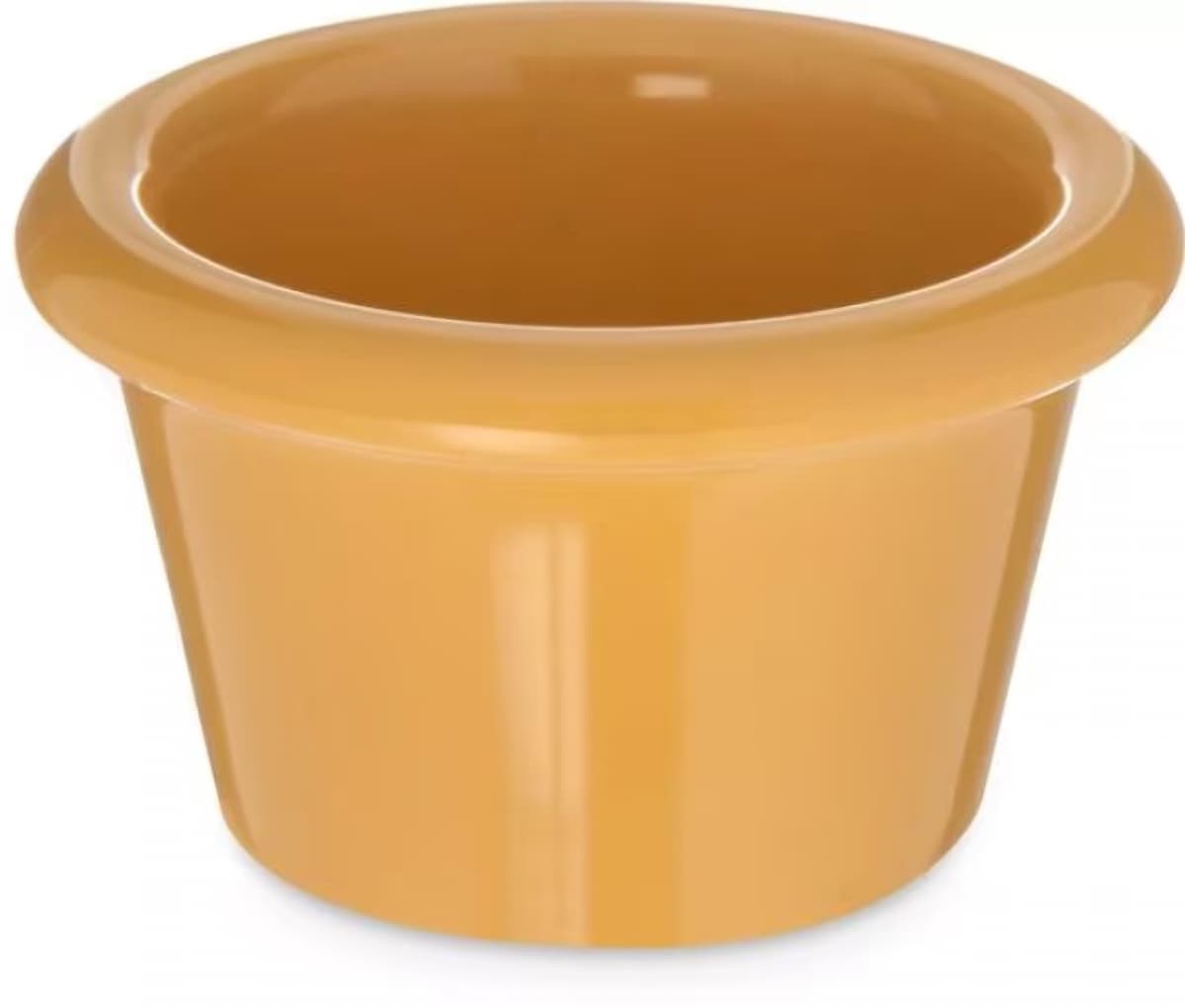 Carlisle Foodservice Products® Ramekin 1.5 OZ Melamine Honey Yellow Smooth 48/Case