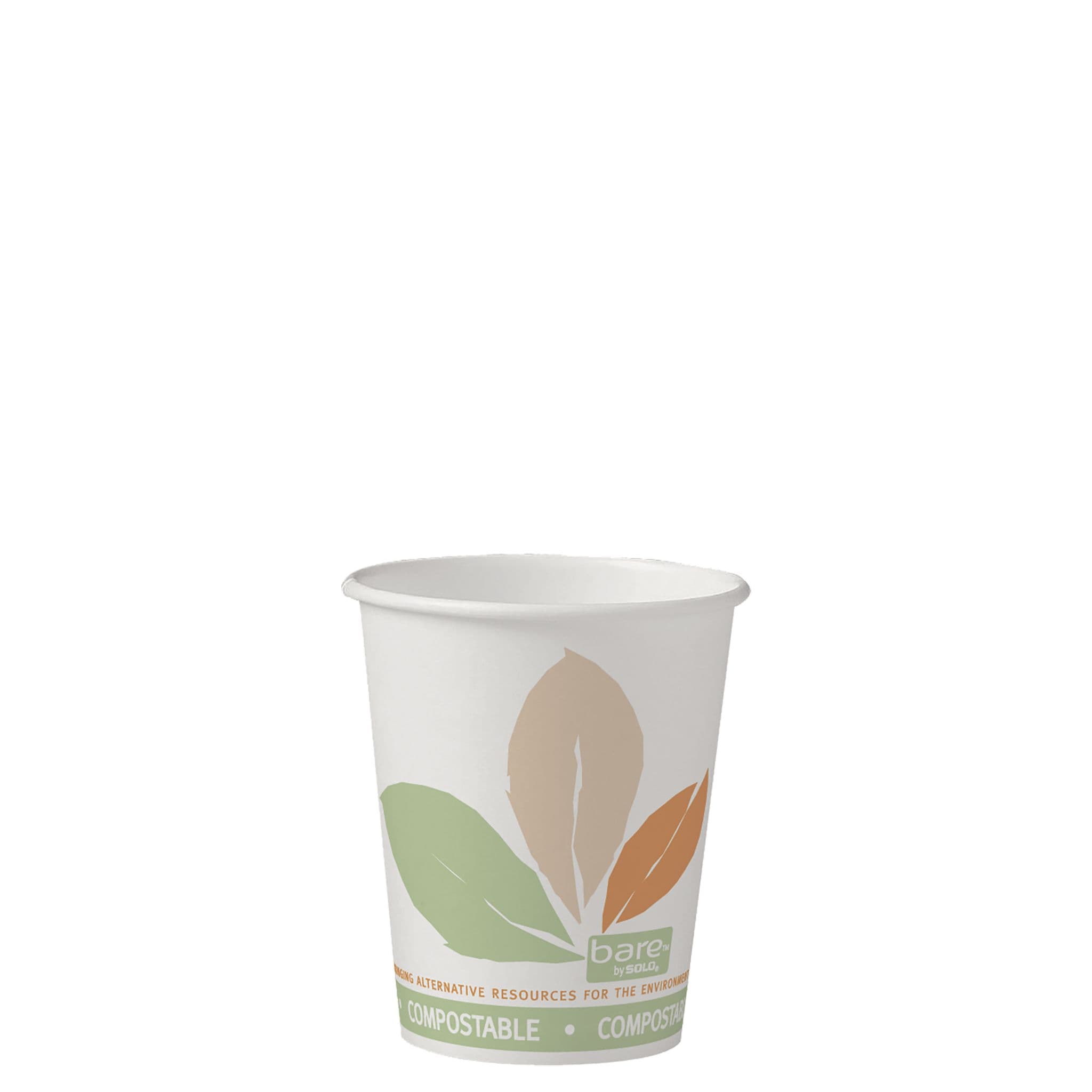 Solo® Bare® by Solo® Eco-Forward® Hot Cup 10 OZ SSPLA Multicolor Bare 50 Count/Bag 20 Bags/Case 1000 Count/Case