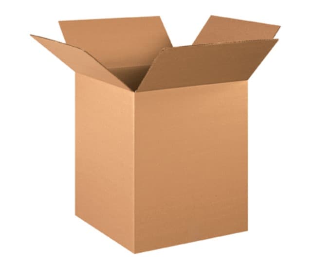 Box 16X16X20 IN Kraft Corrugated Cardboard 32ECT 20 Count/Bundle 120 Count/Pallet