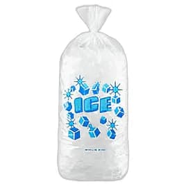 Ice Bag 6X3X18 IN 5 LB LDPE LLDPE 1.5MIL 1000/Case