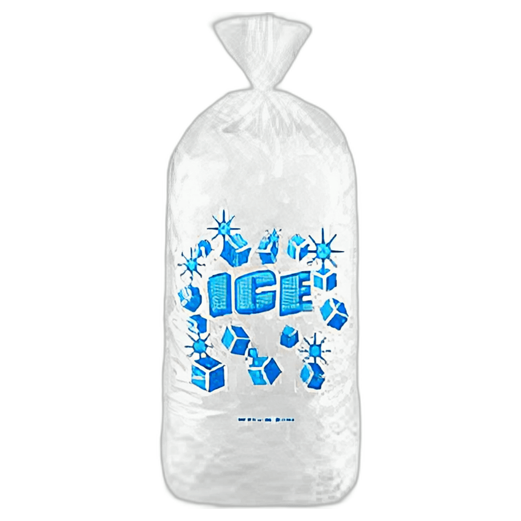 Ice Bag 6X3X18 IN 5 LB LDPE LLDPE 1.5MIL 1000/Case