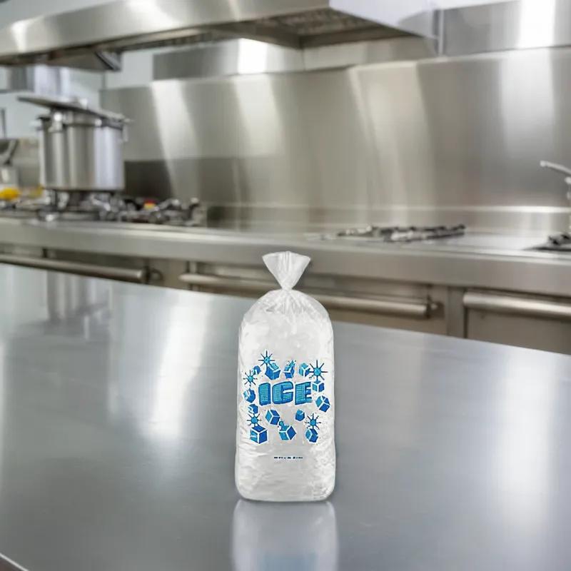 Ice Bag 6X3X18 IN 5 LB LDPE LLDPE 1.5MIL 1000/Case