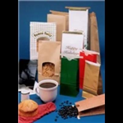 Bagcraft® Bag 3.375X2.5X7.75 IN Paper Poly Blend With Tin Ties Closure With Window 500/Case