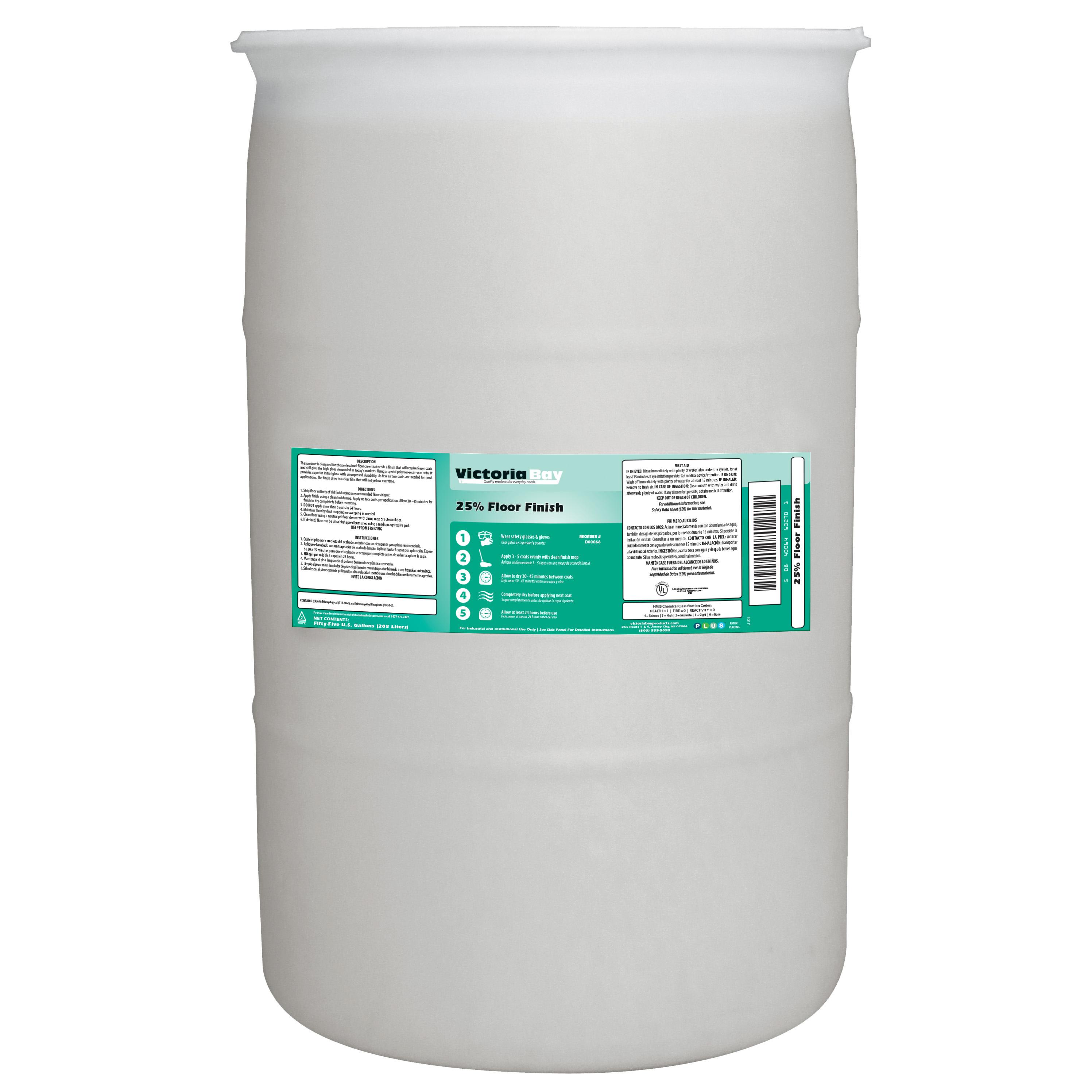 Victoria Bay 25% Floor Finish 55 GAL 1/Drum