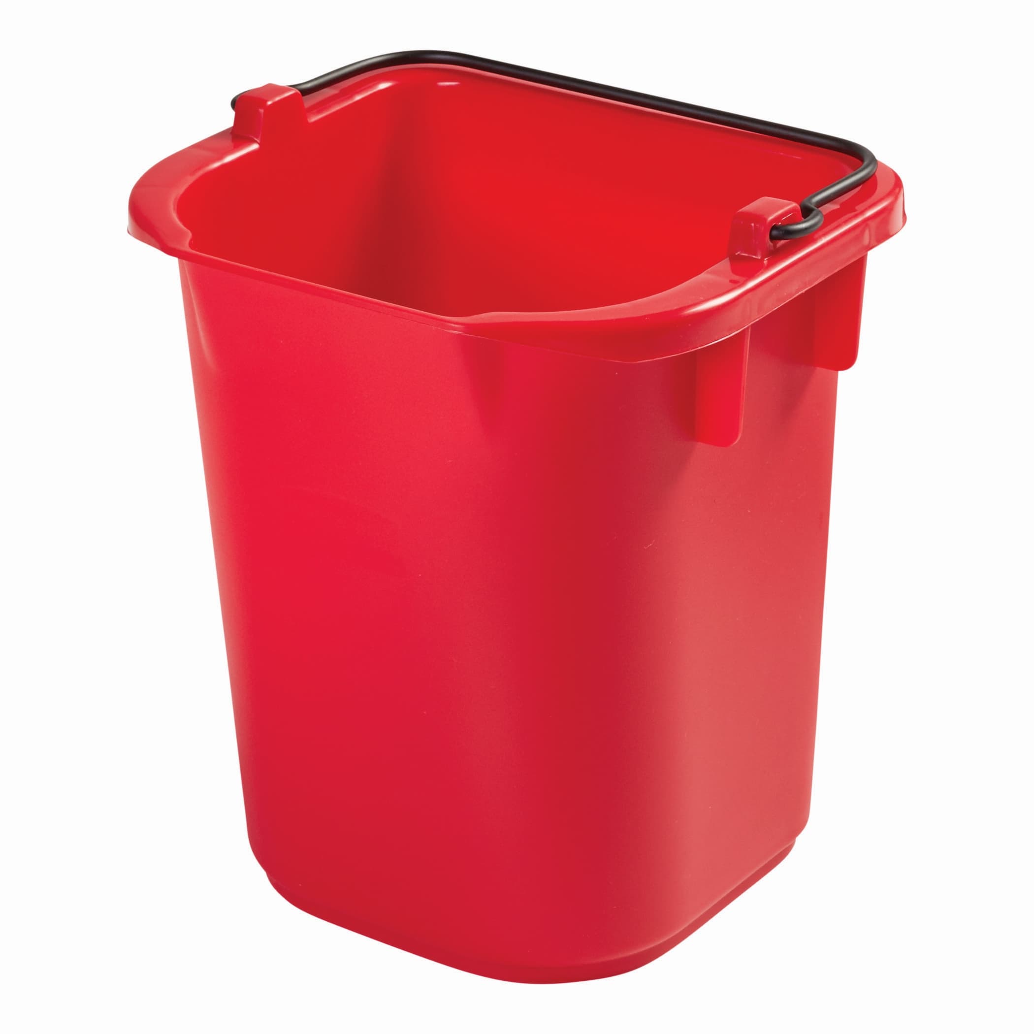 Pail 7.13X8.44X9.25 IN 5 QT Plastic Red 4/Case