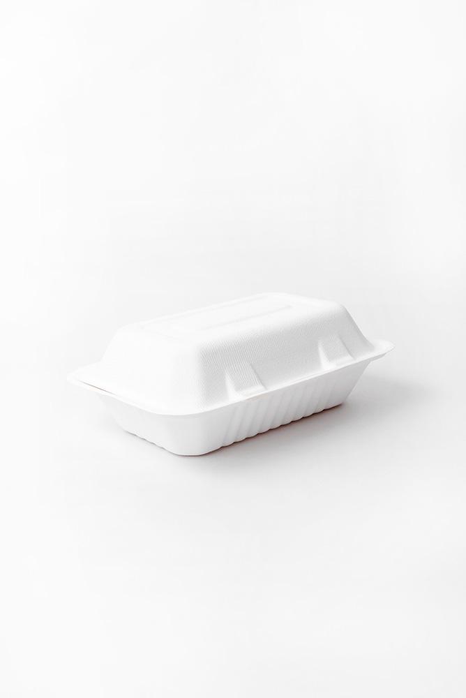 Take-Out Box 9X6 IN Sugarcane White 250/Case