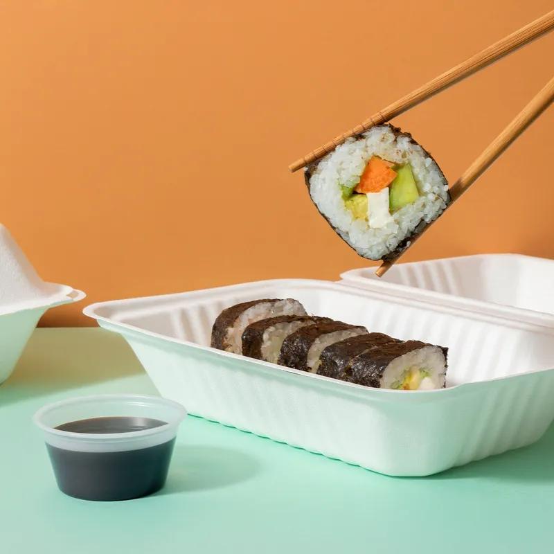 Take-Out Box 9X6 IN Sugarcane White 250/Case