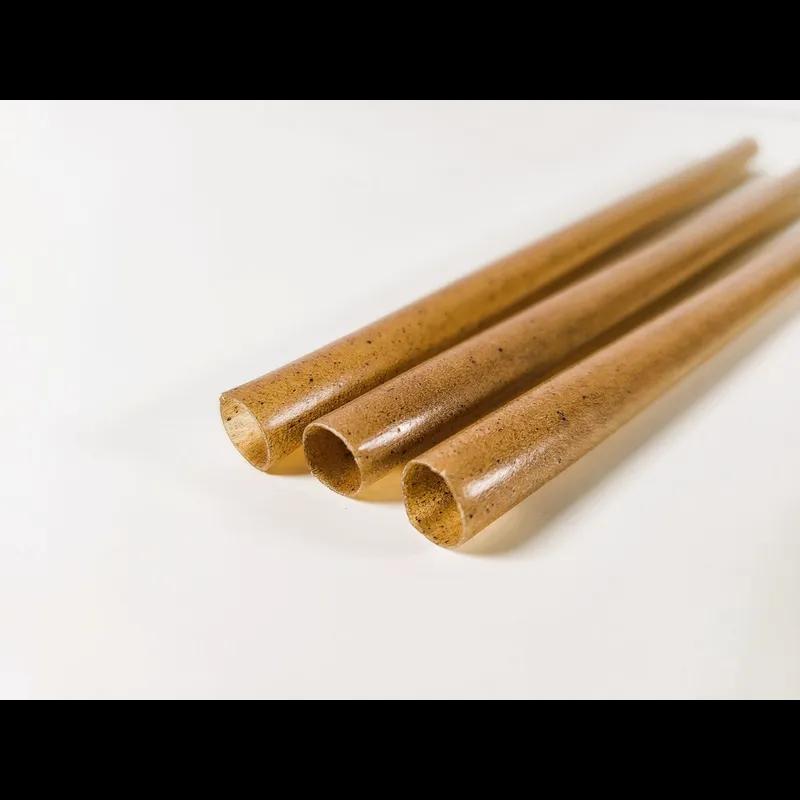 Victoria Bay Boba Giant Straw 9 IN Agave Natural Wrapped 175 Count/Pack 4 Packs/Case 700 Count/Case