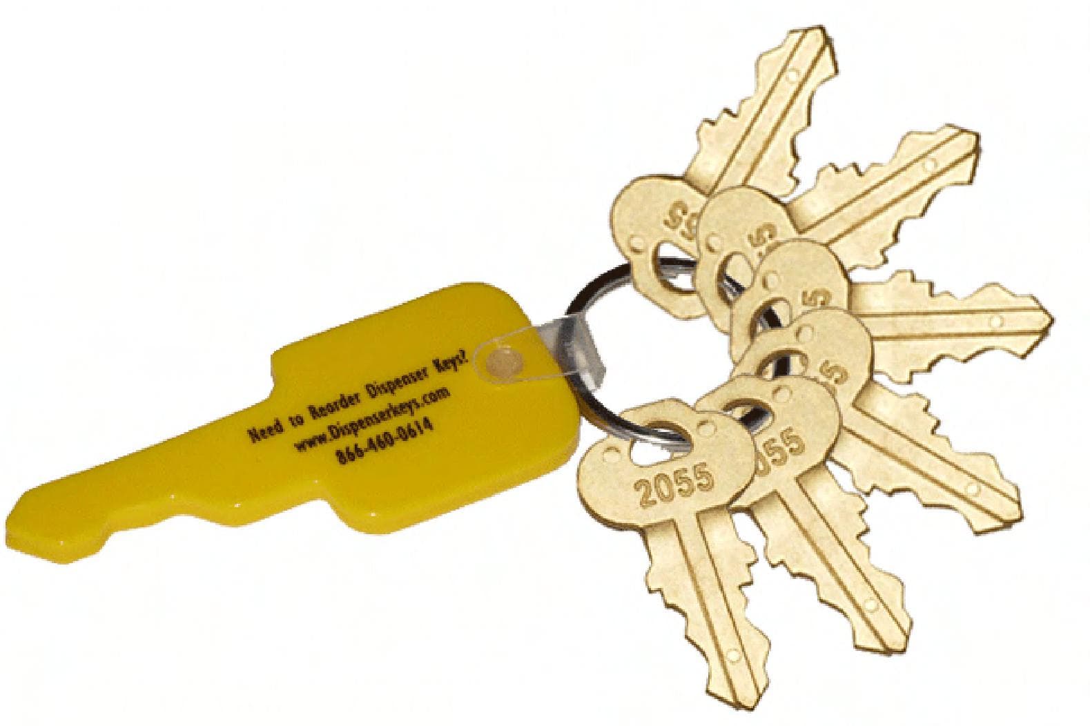 Bradley 2055 Dispenser Keys Metal 25 Count/Pack