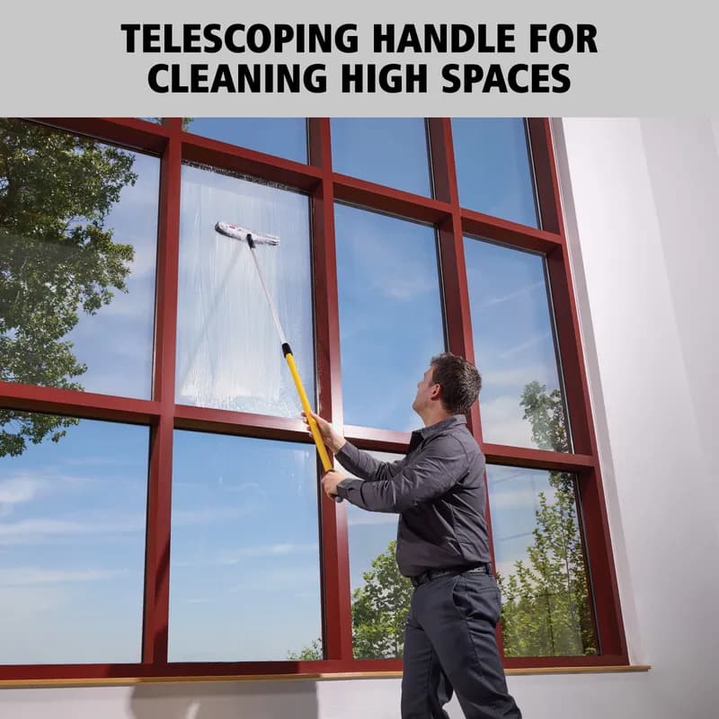 Hygen™ Mop Handle 48-72IN Yellow Aluminum Quick Connect Extension 1/Each