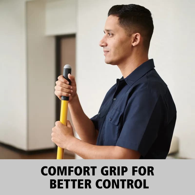 Hygen™ Mop Handle 48-72IN Yellow Aluminum Quick Connect Extension 1/Each