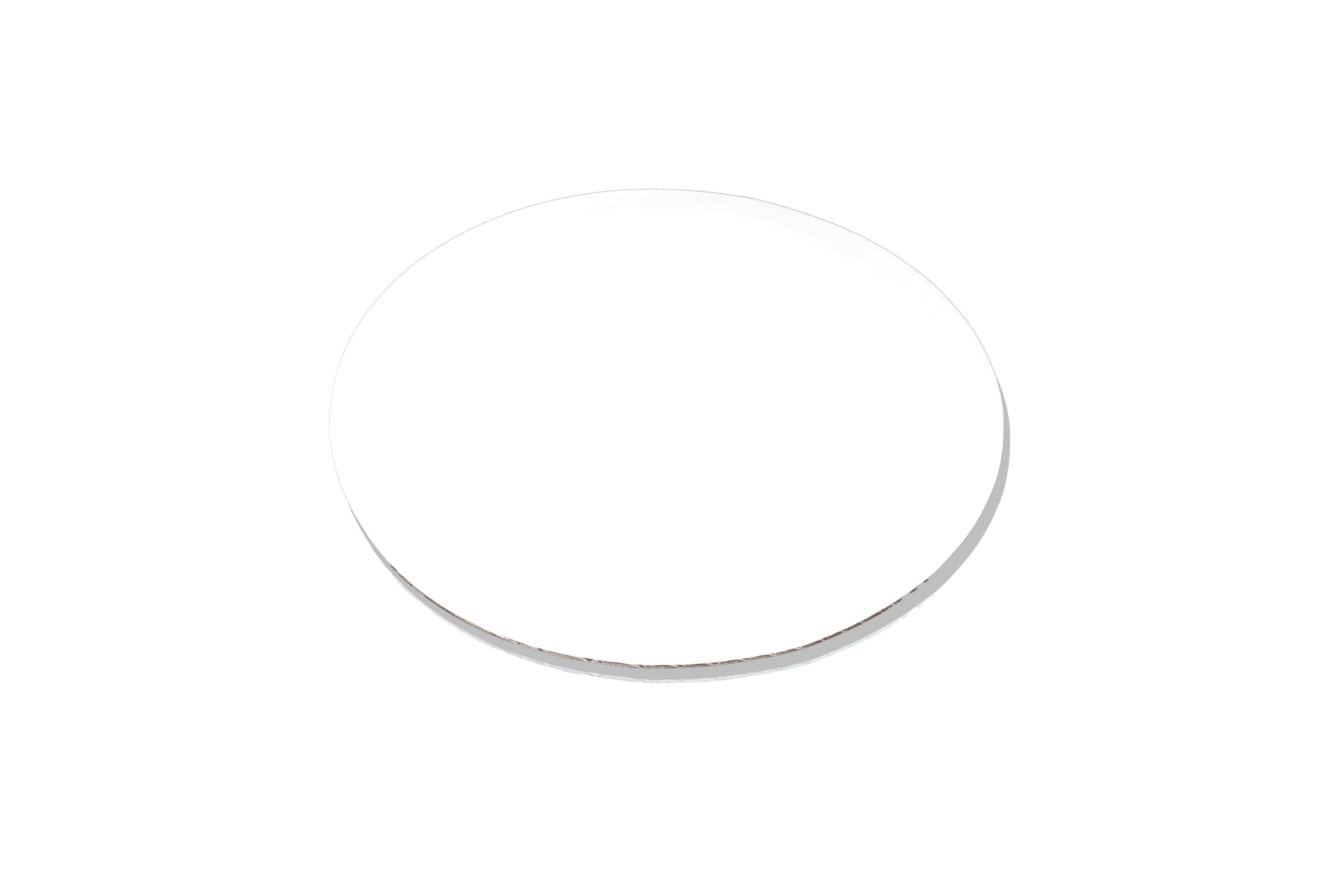 Cake Circle 12 IN Corrugated Paperboard White Round Grease Resistant Single Wall 100/Case