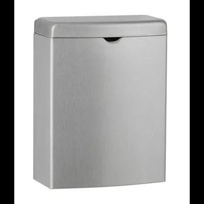 Menstrual Care Disposal Receptacle Silver Stainless Steel 1/Each