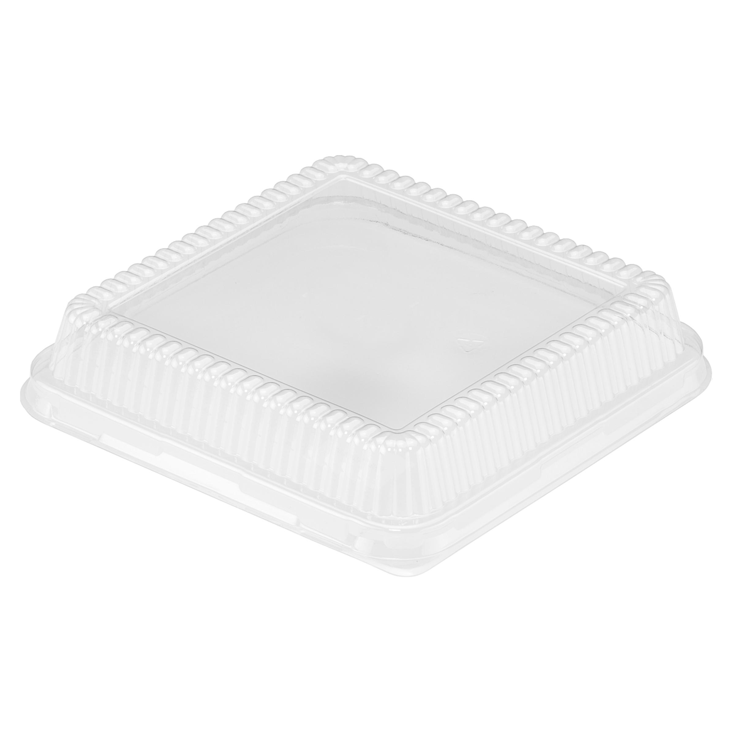 Lid 8.25X8.25X1.5 IN Plastic Clear Square For Bakery Container 500/Case