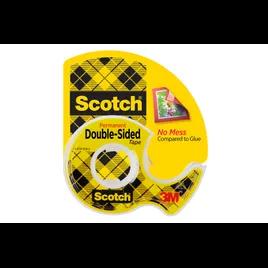 Scotch® 137 Double Sided Tape 450X0.5 IN Clear Acrylic Permanent Adhesive 72 Count/Case
