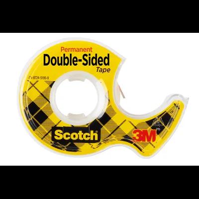 Scotch® 137 Double Sided Tape 450X0.5 IN Clear Acrylic Permanent Adhesive 72 Count/Case